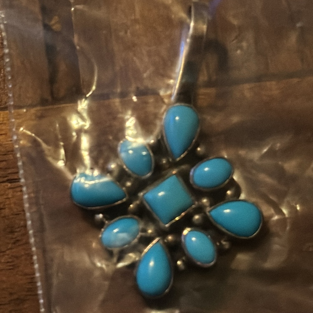 Sleeping beauty turquoise pendantnt